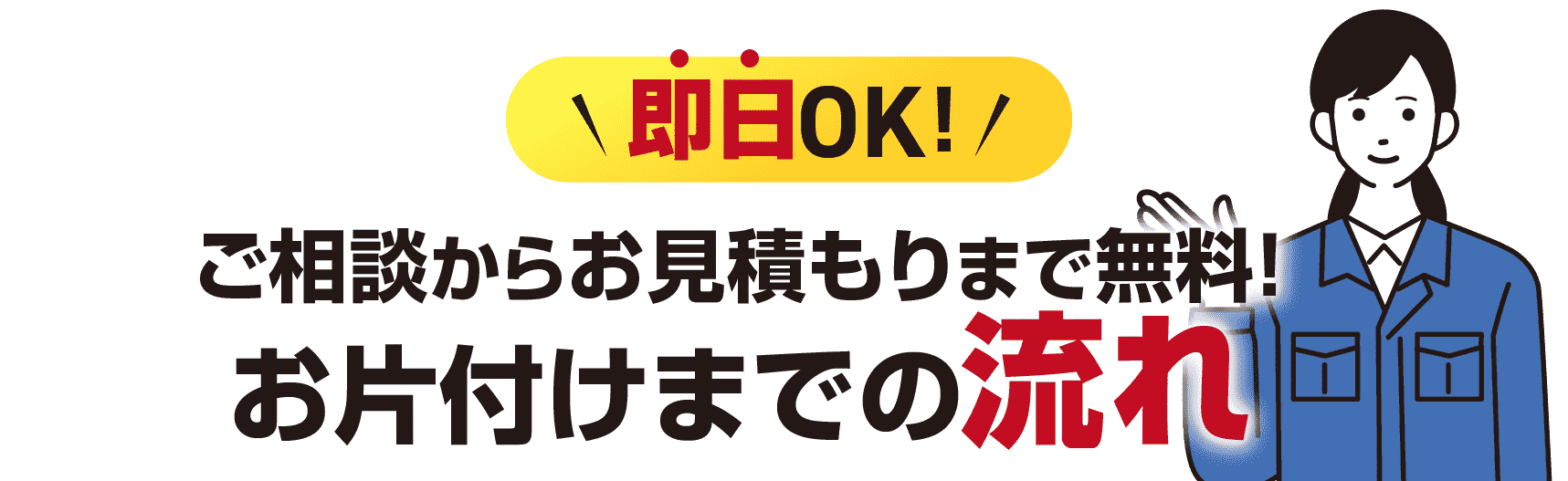 お片付けまでの流れ
